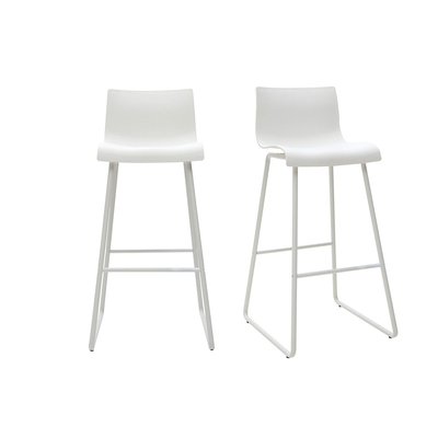 Tabourets de bar design noir 76 cm (lot de 2) ONA MILIBOO