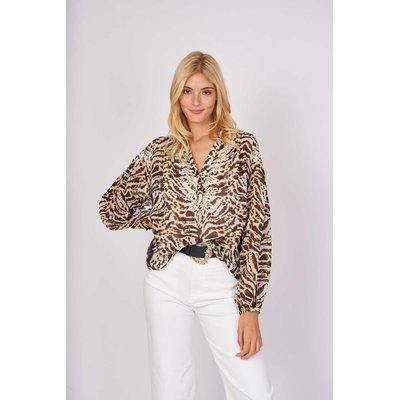 Blouse imprimée broderie fil textile EGYPTIENNE DERHY