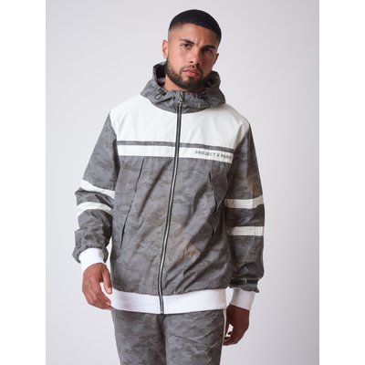 Veste à capuche bi-matière réfléchissante avec motif camouflage "CAMO REFLECT" PROJECT X