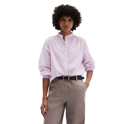 Blouse à rayures regular en coton chambray MARC O'POLO