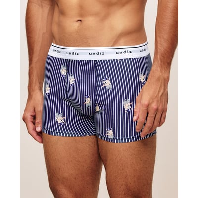 Boxer en coton à rayures et motif oursons REPEATIZ BALLT UNDIZ