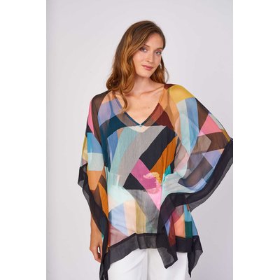 Blouse imprimée en mousseline EVANGELINE DERHY