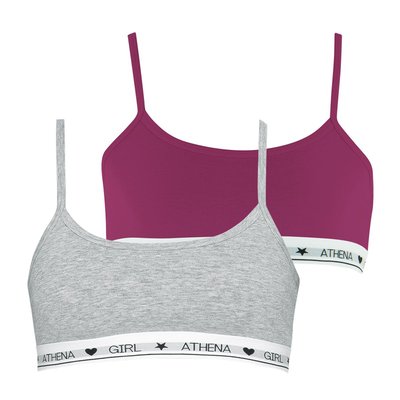 Lot de 2 brassières  COTON ULTRA DOUX ATHENA