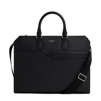 Porte documents slim 15" en cuir grain croisé GASTON LE TANNEUR