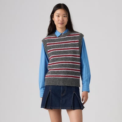 Pull rayé col rond sans manches LEVI'S