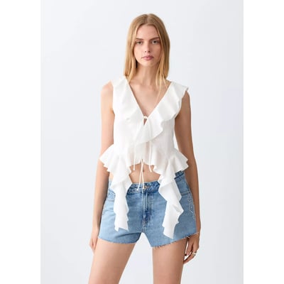 Top à volants MANGO TEEN