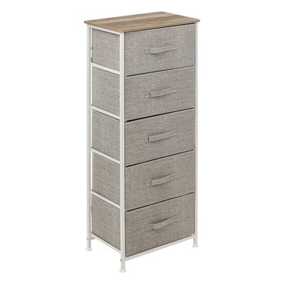 Rangement haut 5 tiroirs foncé TISSA 5FIVE SIMPLY SMART