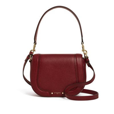 Sac bandoulière moyen modèle en cuir grainé ELLA LE TANNEUR