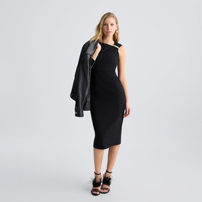 Robe fourreau rose en crêpe LIU JO