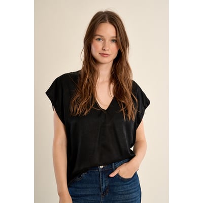 T-shirt basique parsemé de strass MOLLY BRACKEN