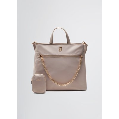Shopper en nylon avec chaîne LIU JO