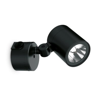 Grand spot led extérieur IP66 métal noir Ozone MILLUMINE