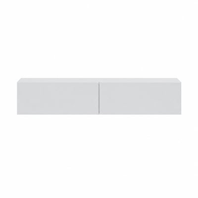 Meuble suspendu 2 abattants et 2 niches de rangement L180 cm - Kaway CALICOSY