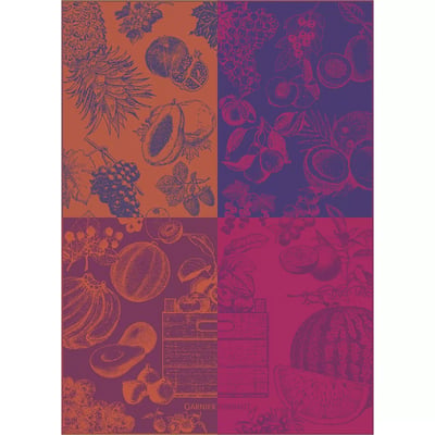 Torchon pur coton LES FRUITS GARNIER THIEBAUT