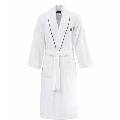 Peignoir brodé col châle 420 g/m² AGATHA SENSEI MAISON