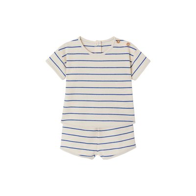 Ensemble naissance nid d'abeille T-shirt et short VERTBAUDET