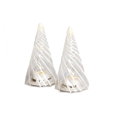 Sapin LED Vilma 11cm lot de 2 SIRIUS