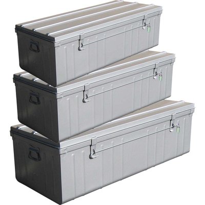 Cantine de rangement Premium en acier Lot de 3 : 130, 175 et 225 litres PIERRE HENRY