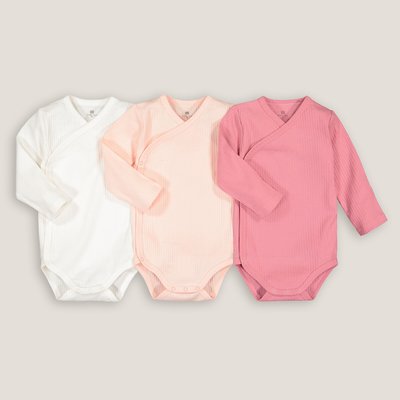 3er-Pack Bodys für Neugeborene aus Bio-Baumwolle LA REDOUTE COLLECTIONS