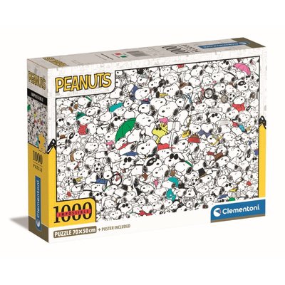 Compact 1000 pièces - impossible snoopy CLEMENTONI