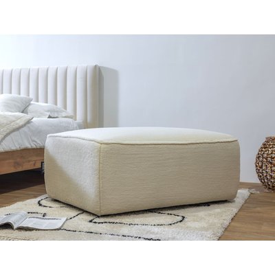 Pouf tissu imitation fourrure, ANGORA BOBOCHIC