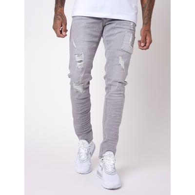 Jean skinny avec empiècements style patch PROJECT X