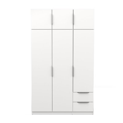 Armoire 6 portes et 2 tiroirs Ghost - L119,4 cm CALICOSY