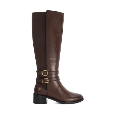 Bottes hauteur genou en cuir avec boucle - TATTER DUNE LONDON