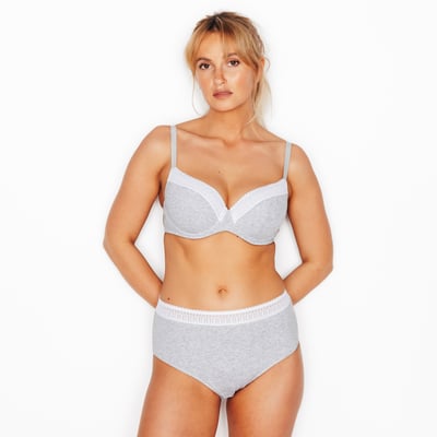 SOUTIEN-GORGE AMPLIFORME COTON ROUGEGORGE LINGERIE