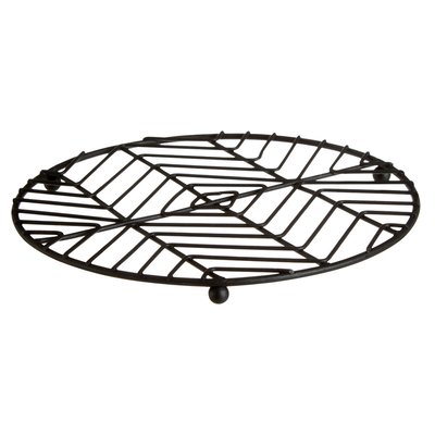 Metal Round Trivet in Black Coated SO'HOME