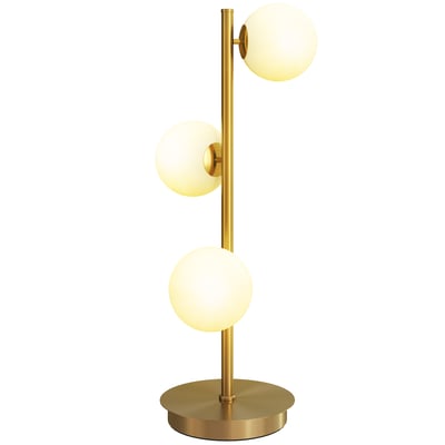 Lampe de table Acier Bronze HOMCOM
