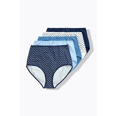 Lot de 5 culottes maxi, motifs/couleurs unies ULLA POPKEN