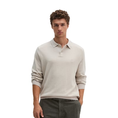 Polo en maille, coupe classique en mélange doux de coton biologique et de laine vierge MARC O'POLO