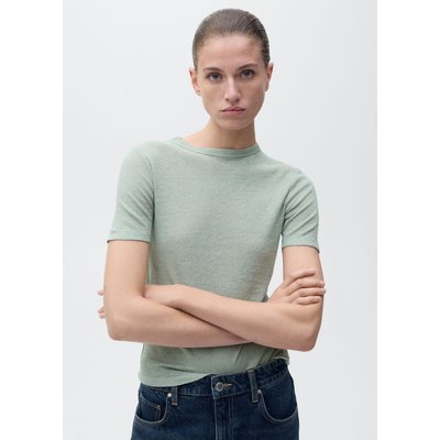 T-shirt lin manches courtes MANGO