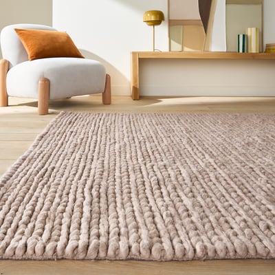 Teppich Diano, Wolle in Strickoptik LA REDOUTE INTERIEURS