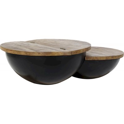 Table basse bois et métal, Colonial RECOLLECTION