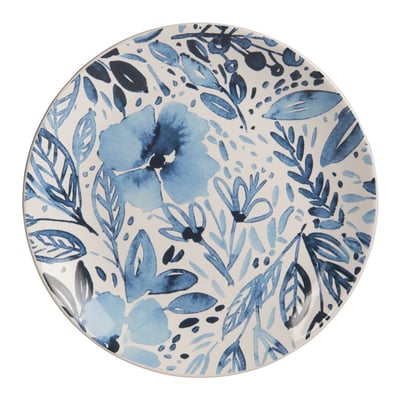 Assiette à dessert Jardin bleu 21,5 cm (lot de 6) TREND'UP
