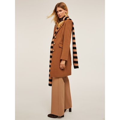 Manteau slim en drap de laine mélangée avec doublure intérieure MOTIVI