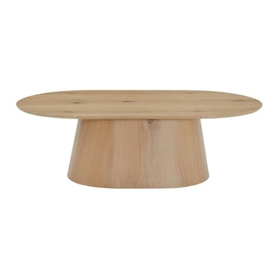 Table basse ovale en chêne, design moderne LOREN PIER IMPORT