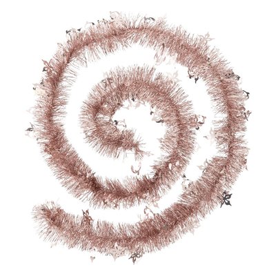 Guirlande de Noël fleurs 150x4x2m rose ATMOSPHERA