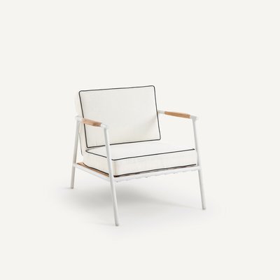 Fauteuil de jardin aluminium et teck, Isabbo AM.PM