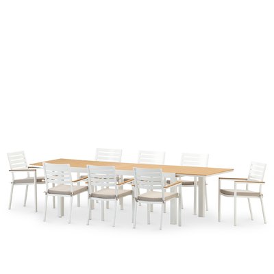 Salon de jardin, 8 chaises, OSAKA DEFORA HOME