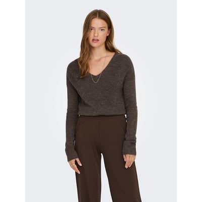 Pullover, V-Ausschnitt, weiches Strickmaterial JDY