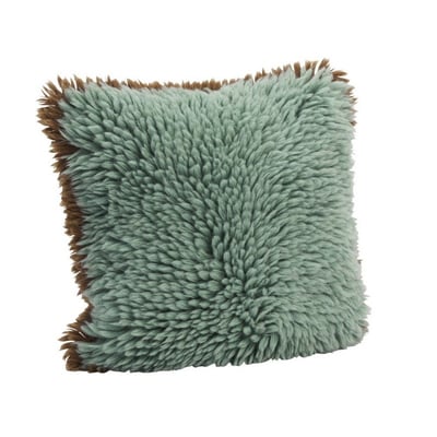 Housse de coussin laine poile long tufte MADAM STOLTZ