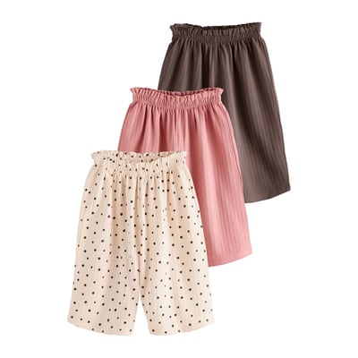 Pantalon large, lot de 3 NEXT