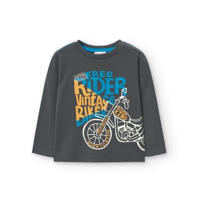 T-shirt en coton avec dessin devant BOBOLI