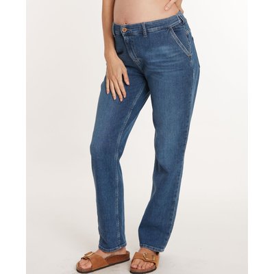 Jean de grossesse mom fit Carrie mid blue used CACHE COEUR