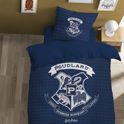 Parure de lit imprimée 100% coton, PREPPY HARRY POTTER