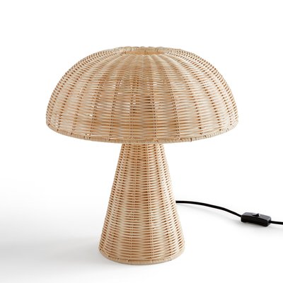 Lampe à poser champignon en rotin, Mirko LA REDOUTE INTERIEURS