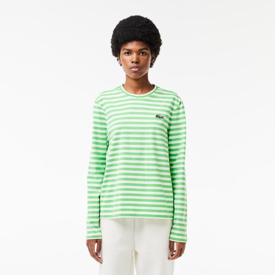 T shirt manche longue lacoste femme sales